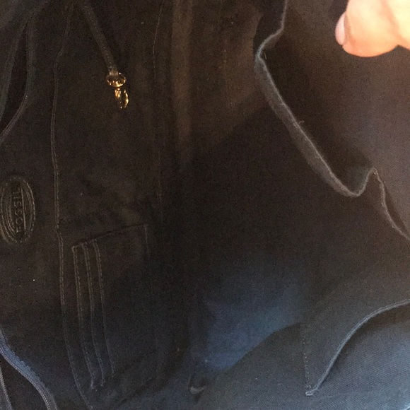 Fossil Leather Navy Tote - Picture 6 of 6